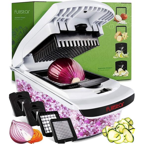 Fullstar Vegetable Chopper - (4 in 1, White) - Picture 1 of 4